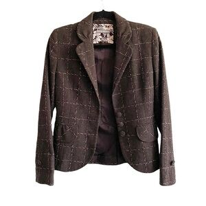 VINTAGE Tristan & Iseut Wool Blazer Brown S